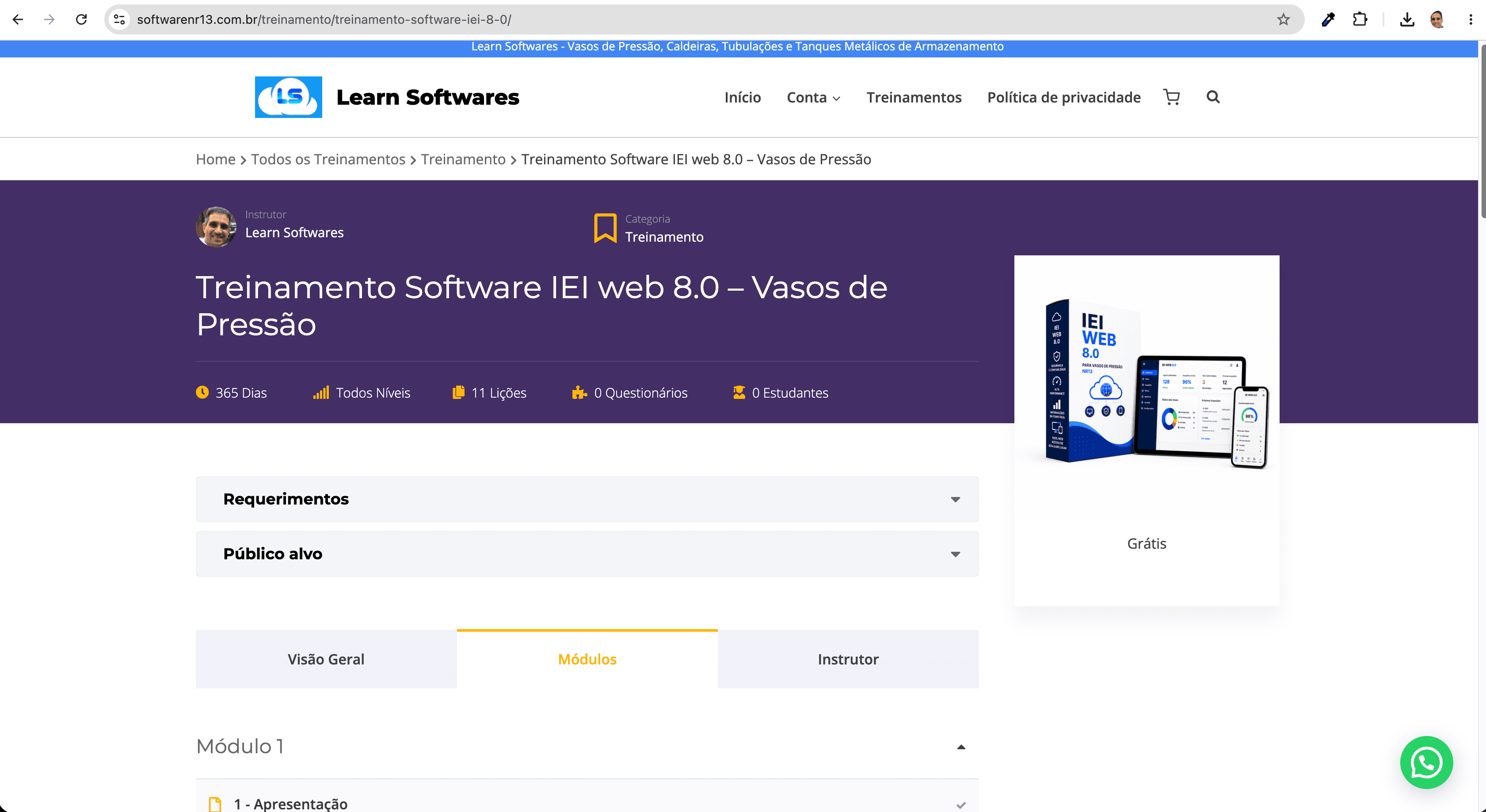 App mobile — inspeção offline