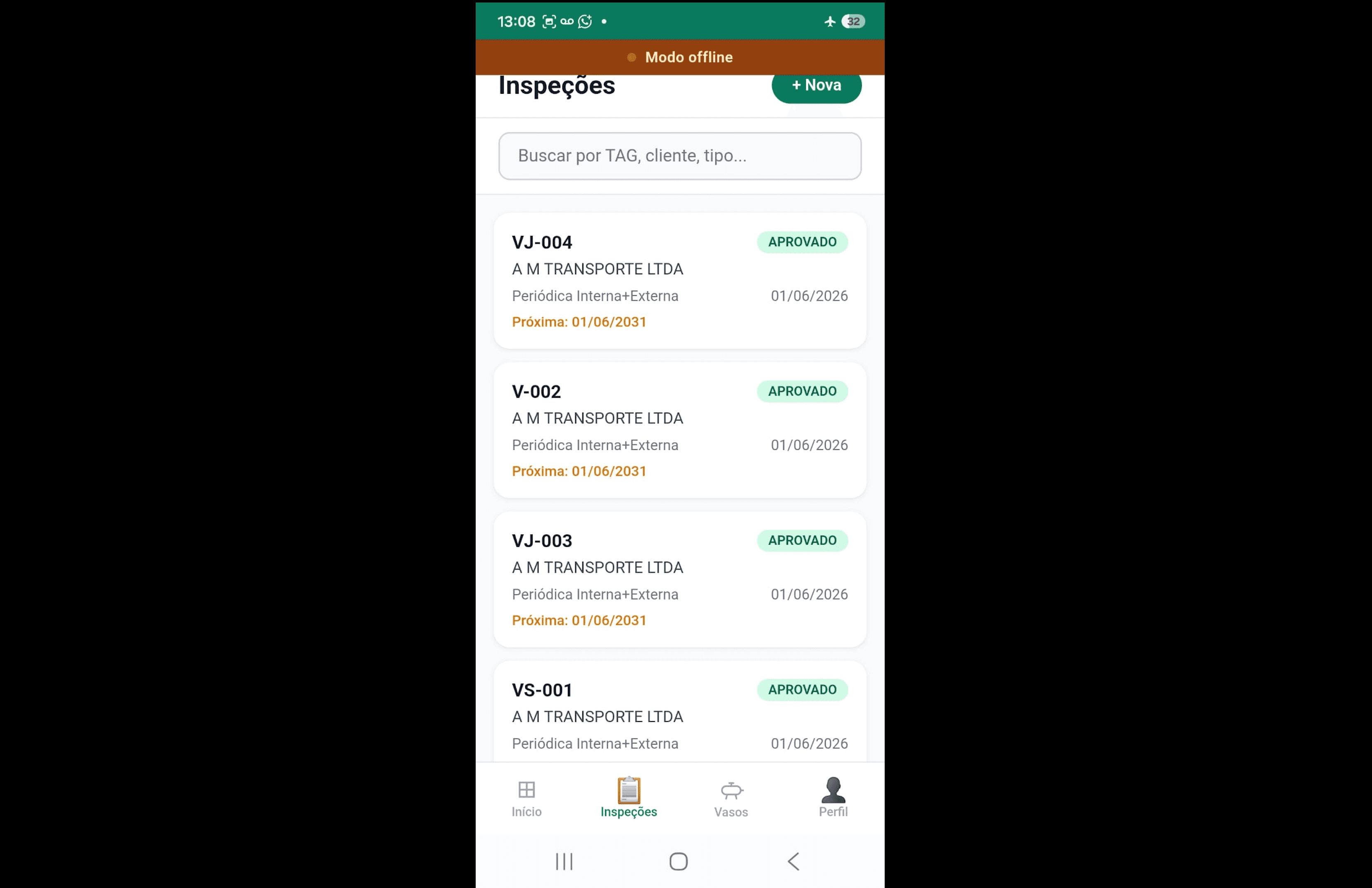 Controle de acesso por perfil